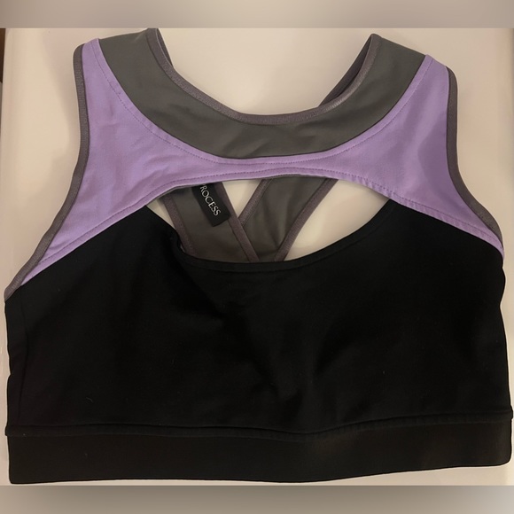 LIVE THE PROCESS CUTOUT AND CRISS-CROSS BRA - Picture 1 of 8